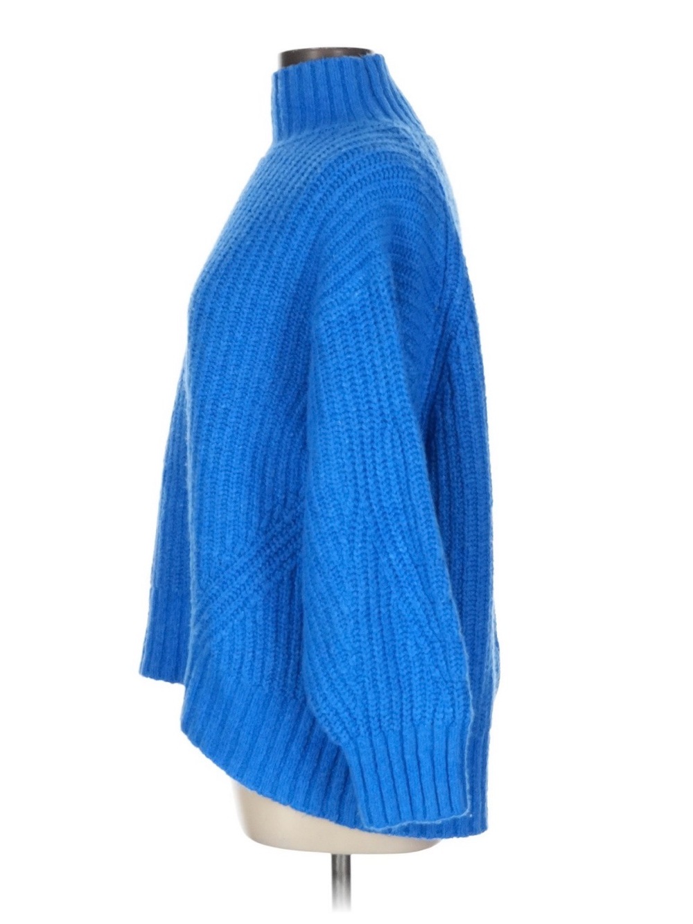 Maeve Electric Blue Chunky Turtleneck Sweater